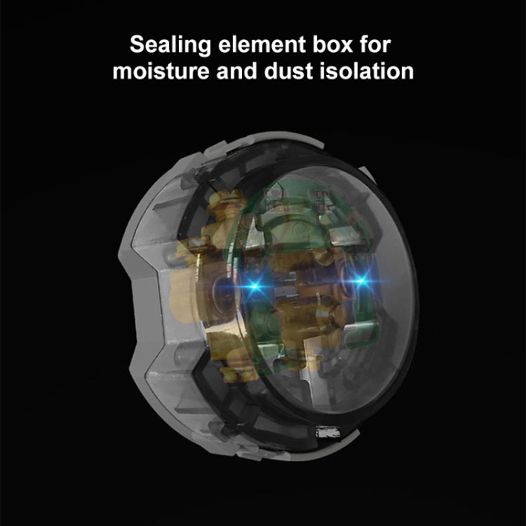 86mm Round LED Tempered Glass Switch Panel, Gold Round Glass, Style:Three Billing Control - by buy2fix | Online Shopping UK | buy2fix