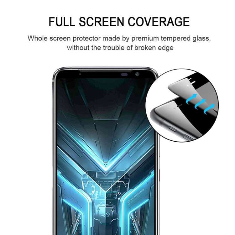 For Asus Rog Phone 3 Full Glue Full Screen Tempered Glass Film - ASUS Tempered Glass by buy2fix | Online Shopping UK | buy2fix