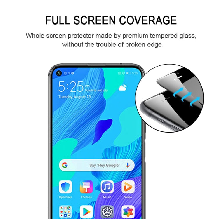 For Huawei Nova 5T Full Glue Full Screen Tempered Glass Film - Huawei Tempered Glass by buy2fix | Online Shopping UK | buy2fix