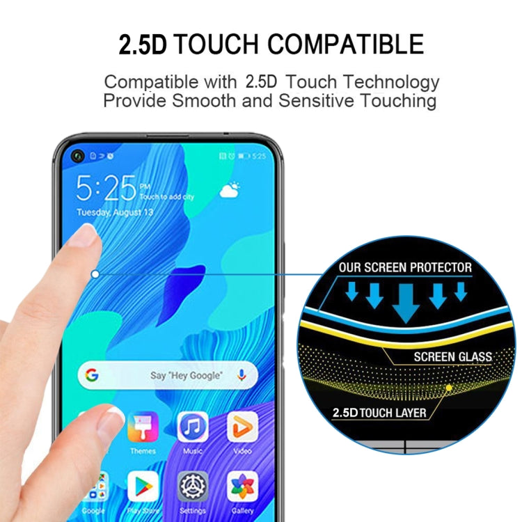 For Huawei Nova 5T Full Glue Full Screen Tempered Glass Film - Huawei Tempered Glass by buy2fix | Online Shopping UK | buy2fix