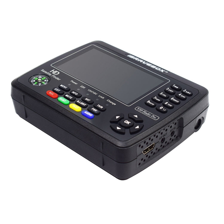 iBRAVEBOX V10 Finder Pro 4.3 inch Display Digital Satellite Meter Signal Finder, Support DVB-S/S2/S2X/T/T2/C, Plug Type:AU Plug(Black) - Satellite Finder by buy2fix | Online Shopping UK | buy2fix