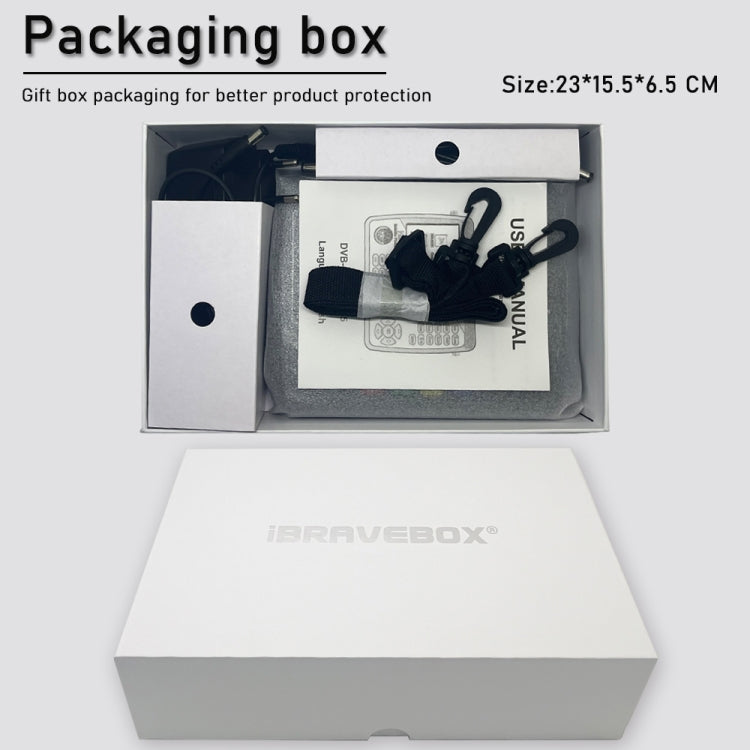 iBRAVEBOX V10 Finder Pro+ 4.3 inch Display Digital Satellite Meter Signal Finder, Support DVB-S/S2/S2X/T/T2/C AHD, Plug Type:AU Plug(Black) by buy2fix