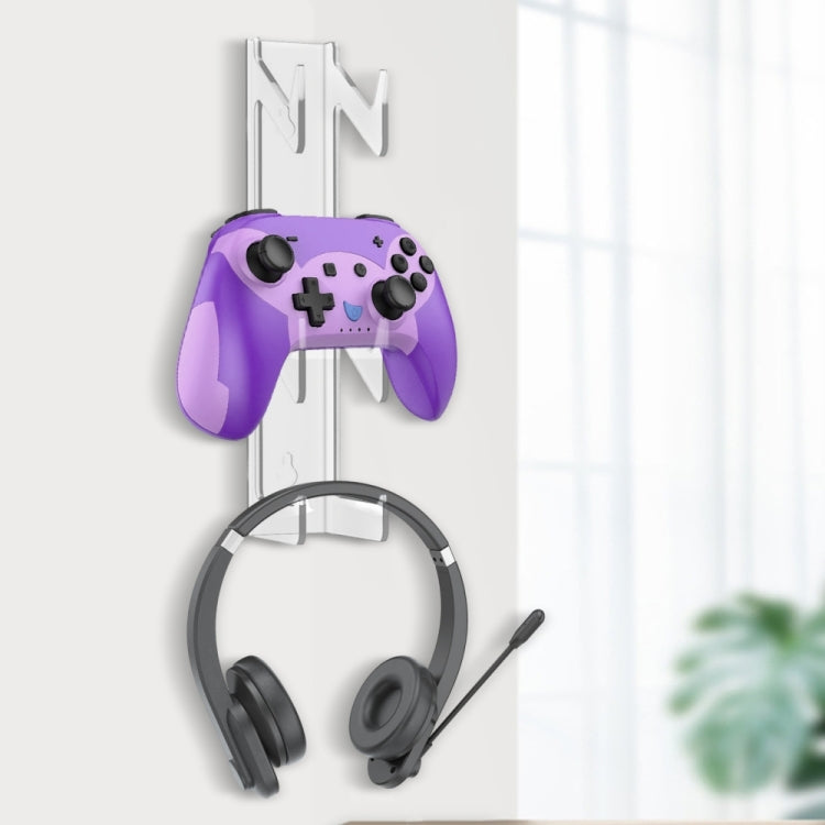 YX072-1 Acrylic Game Controller and Headphone Wall Mount - Holder by buy2fix | Online Shopping UK | buy2fix