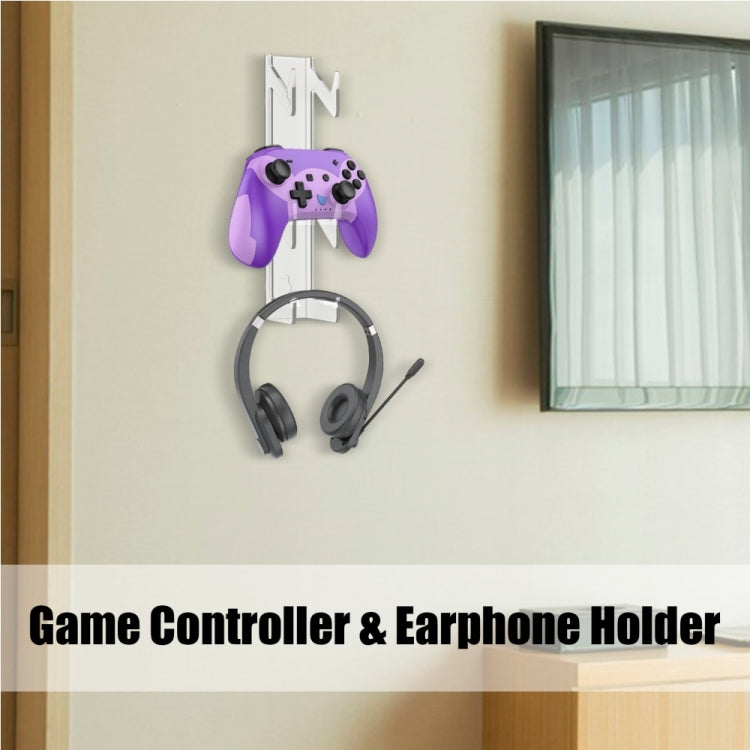 YX072-1 Acrylic Game Controller and Headphone Wall Mount - Holder by buy2fix | Online Shopping UK | buy2fix