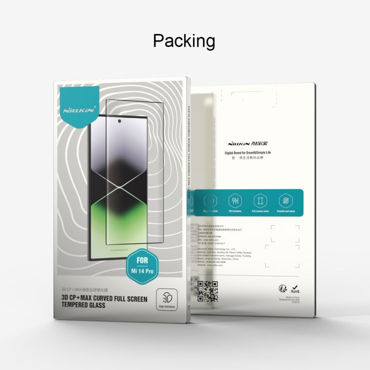 For Xiaomi 14 Pro NILLKIN 3D CP+MAX Anti-Explosion Full Coverage Tempered Glass Film by NILLKIN
