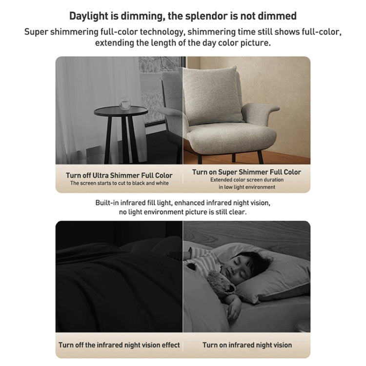 Original Xiaomi Smart Camera 3 Pro PTZ 360 Degree Panorama 350W Pixels Two-Way Voice Call, US Plug(White) - Wireless Camera by Xiaomi | Online Shopping UK | buy2fix