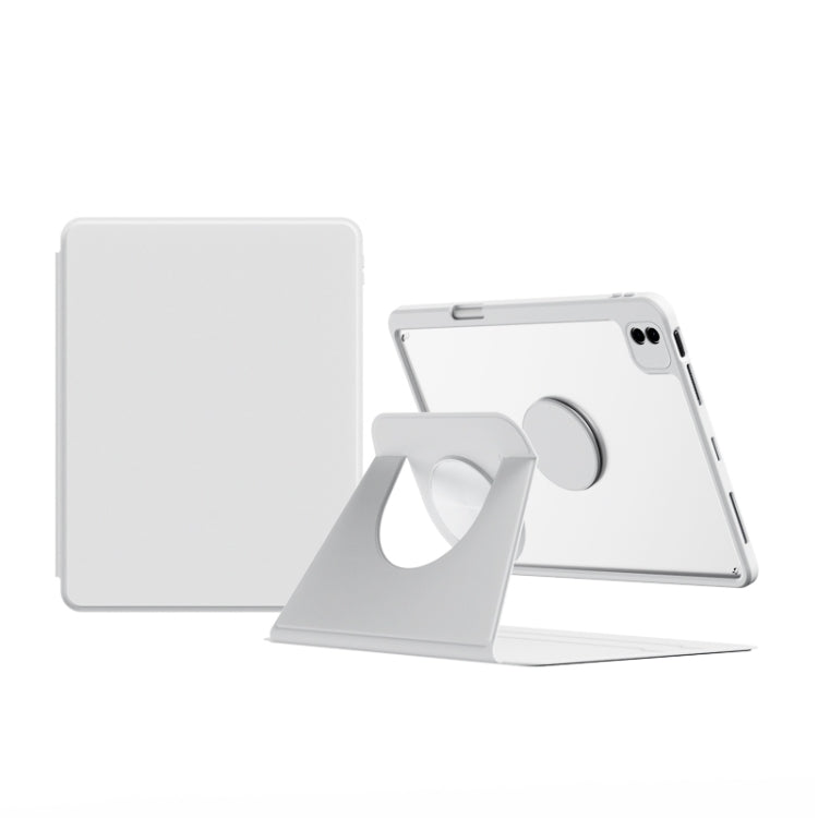 For iPad 10.2 2021 / 2020 Detachable Magnetic Rotation Smart Leather Tablet Case(White) - iPad 10.2 Cases by buy2fix | Online Shopping UK | buy2fix