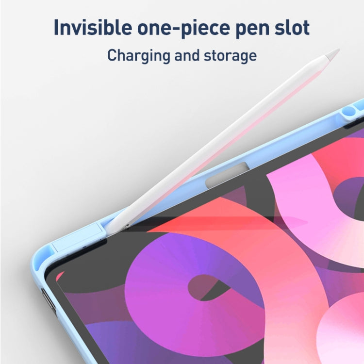 For iPad Air 10.9 2022 / 2020 Detachable Magnetic Rotation Smart Leather Tablet Case(Blue) by buy2fix