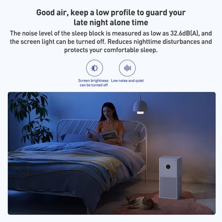 Original Xiaomi Mijia Smart Air Purifier 4 Lite Antibacterial Aldehyde Removal, US Plug(White) by Xiaomi