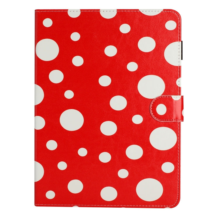 For iPad mini 6 / mini 2024 Dot Pattern Leather Smart Tablet Case(Red White) - iPad mini 6 Cases by buy2fix | Online Shopping UK | buy2fix
