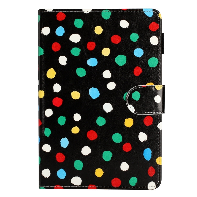 For iPad mini 5 / 4 / 3 / 2 / 1 Dot Pattern Leather Smart Tablet Case(Black Colorful) - iPad mini (2019) / mini 5 Cases by buy2fix | Online Shopping UK | buy2fix