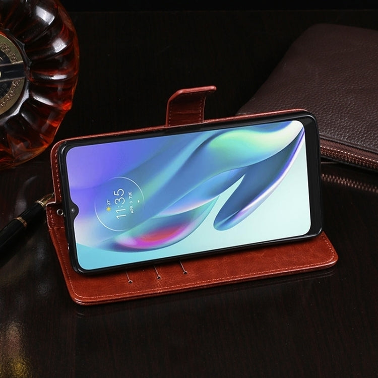 For Nothing Phone 2 idewei Crazy Horse Texture Leather Phone Case with Holder(Sky Blue) by idewei