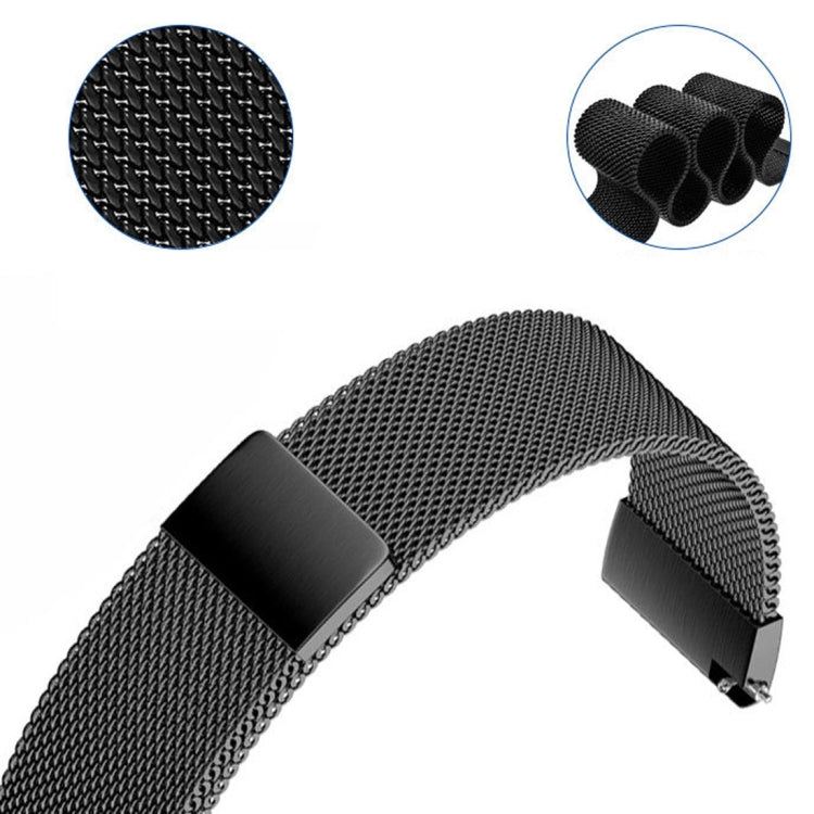 For Huami Amazfit GTS 20mm / Bip U Pro Milanese Magnetic Metal Watch Band(Silver) - Watch Bands by buy2fix | Online Shopping UK | buy2fix