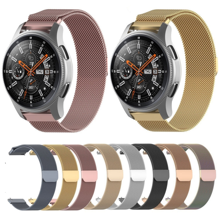 For Huami Amazfit GTS 20mm / Bip U Pro Milanese Magnetic Metal Watch Band(Silver) - Watch Bands by buy2fix | Online Shopping UK | buy2fix