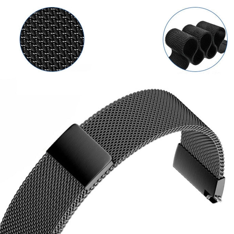 For Huami Amazfit GTS 22mm Milanese Magnetic Metal Watch Band (Space Grey) - Watch Bands by buy2fix | Online Shopping UK | buy2fix