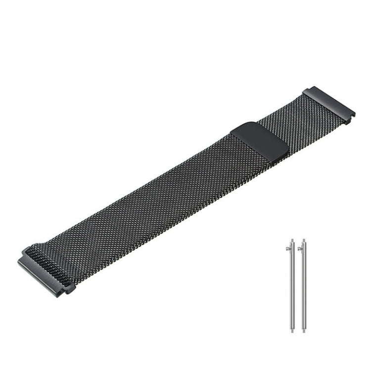 For Huami Amazfit GTS 22mm Milanese Magnetic Metal Watch Band (Space Grey) - Watch Bands by buy2fix | Online Shopping UK | buy2fix