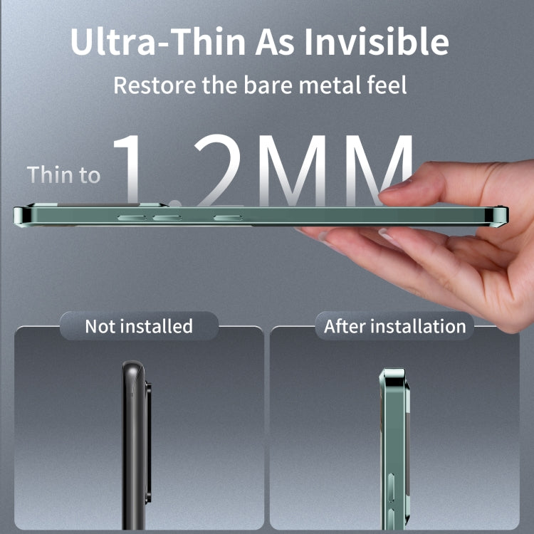 For Samsung Galaxy S24 Ultra 5G MagSafe Magnetic Plain Metal Phone Case(Green) - Galaxy S24 Ultra 5G Cases by buy2fix | Online Shopping UK | buy2fix