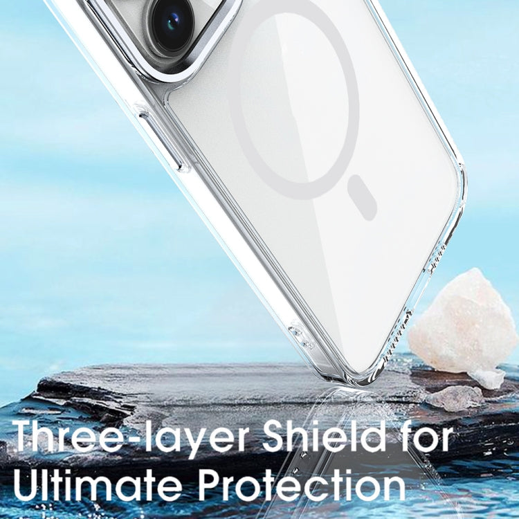 For iPhone XS / X MagSafe Magnetic Clear Phone Case(Sierra Blue) by buy2fix