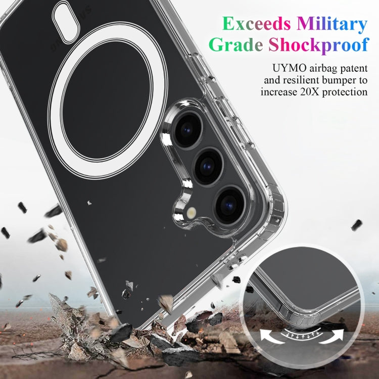 For Samsung Galaxy S24+ 5G MagSafe Magnetic Acrylic TPU Phone Case(Transparent) - Galaxy S24+ 5G Cases by buy2fix | Online Shopping UK | buy2fix