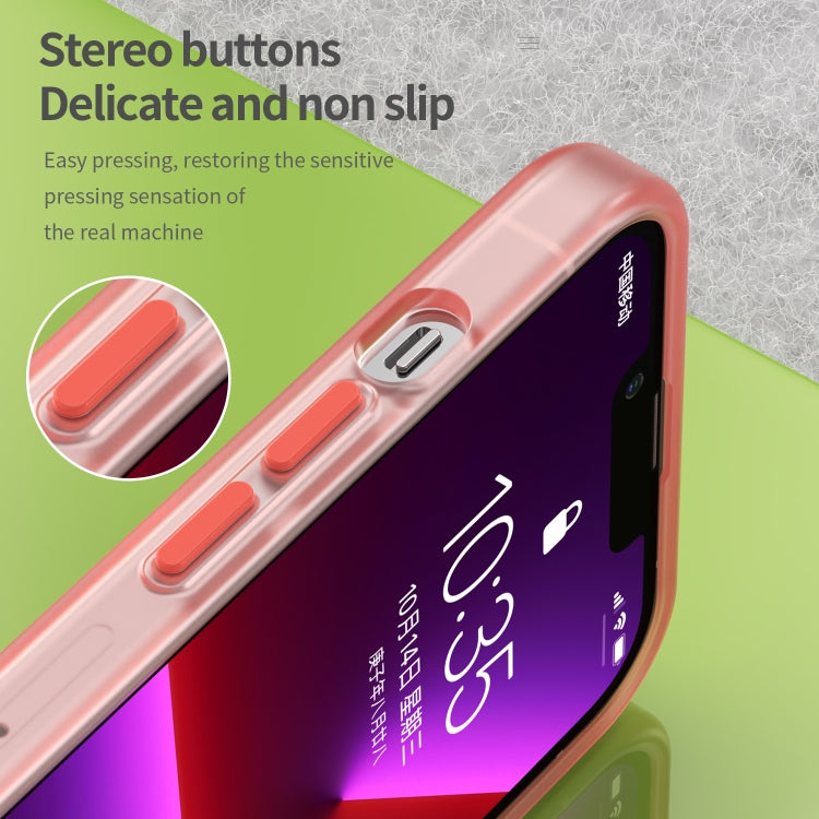 For iPhone 13 Pro MagSafe Frosted Translucent TPU + PC Full Coverage Phone Case(Red) - iPhone 13 Pro Cases by buy2fix | Online Shopping UK | buy2fix