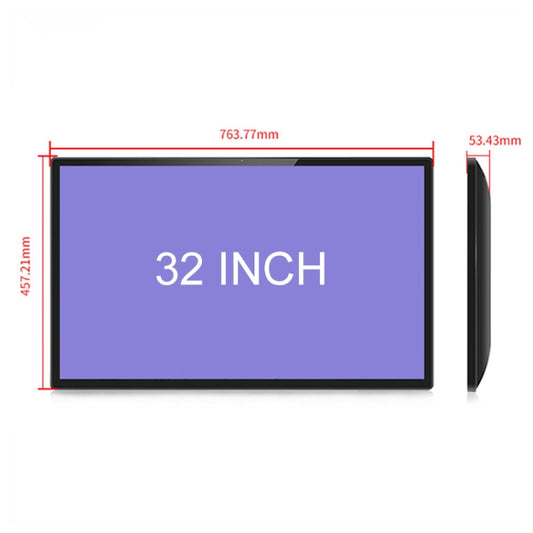 32 inch HD Smart Touch Integrated Advertising Machine, Specification:UK Plug by buy2fix