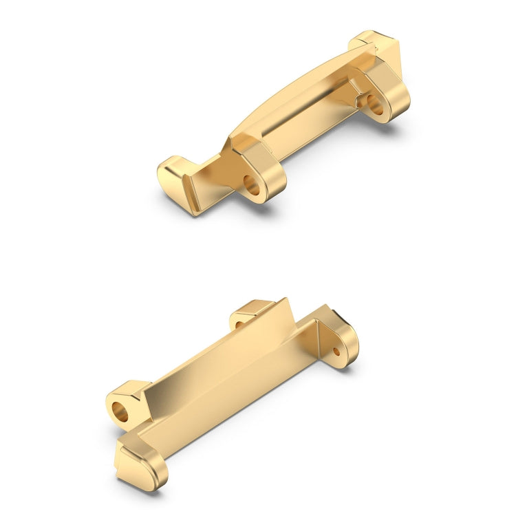 For Amazfit Active Edge A2212 1 Pair Metal Watch Band Connectors(Gold) - For Amazfit by buy2fix | Online Shopping UK | buy2fix