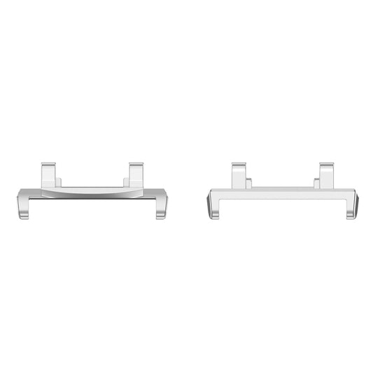 For Amazfit Active Edge A2212 1 Pair Metal Watch Band Connectors(Silver) by buy2fix