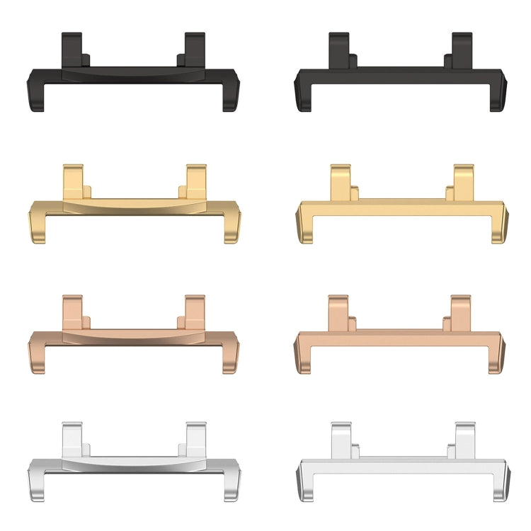 For Amazfit Active Edge A2212 1 Pair Metal Watch Band Connectors(Silver) by buy2fix