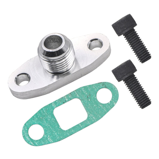 For T3 T4 T04E GT42 Car Turbine Oil Supply Pipe Flange Gasket AN4 Joint Adapter by buy2fix