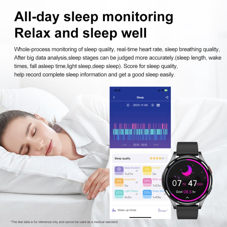 1.43 inch Silicone Strap Bluetooth Call Smart Watch Support ECG / Non-invasive Blood Sugar(Light Yellow) - Smart Watches by buy2fix | Online Shopping UK | buy2fix