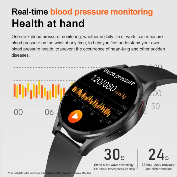 1.43 inch Silicone Strap Bluetooth Call Smart Watch Support ECG / Non-invasive Blood Sugar(Light Yellow) - Smart Watches by buy2fix | Online Shopping UK | buy2fix
