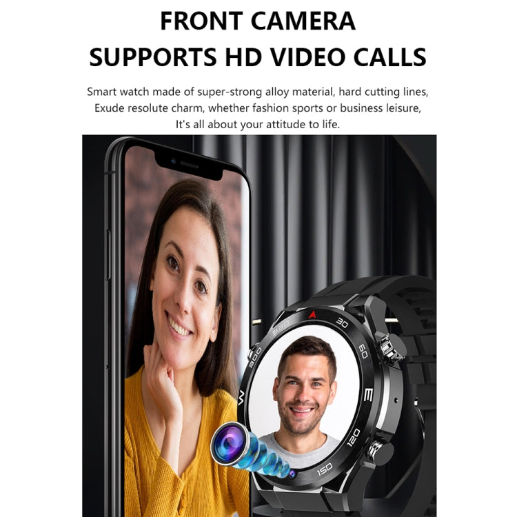 1.53 inch Front Camera Smart Watch Support AI Voice / SIM Card, Specification:2GB+32GB(Tarnish) - Smart Watches by buy2fix | Online Shopping UK | buy2fix
