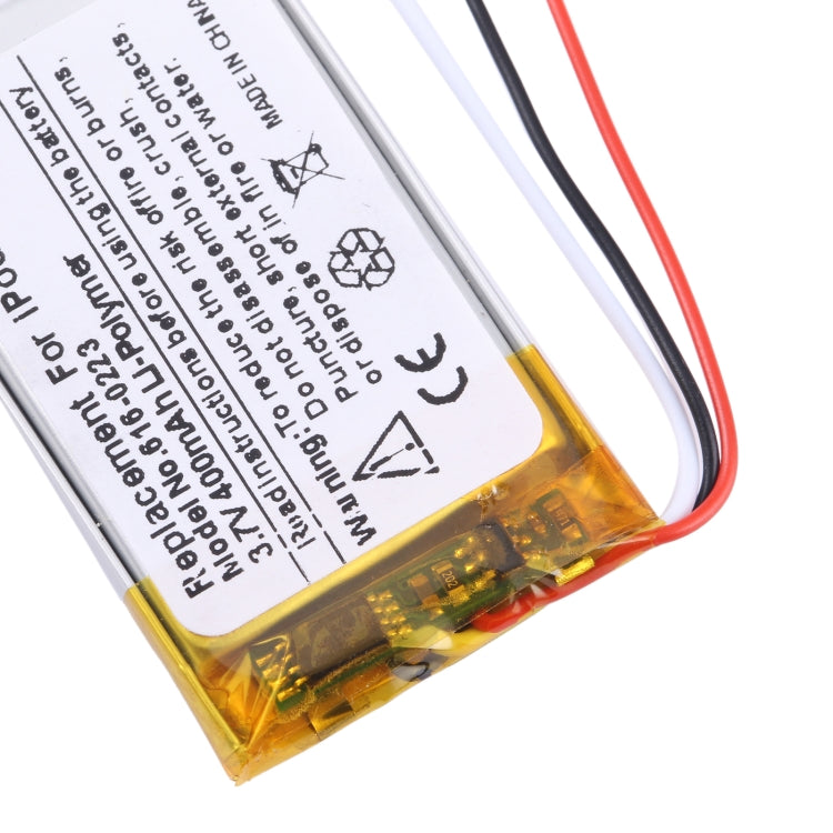 For iPod Nano 1 1st Generation MP3 Battery Replacement 616-0223 400mAh - For iPad & iPod Series by buy2fix | Online Shopping UK | buy2fix