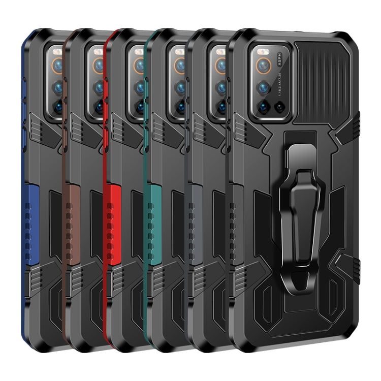 For Vivo S1 Pro Machine Armor Warrior Shockproof PC + TPU Protective Case(Black) by buy2fix