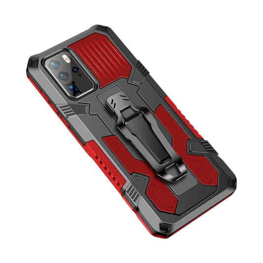 For Huawei Nova 5T Machine Armor Warrior Shockproof PC + TPU Protective Case(Red) - Huawei Cases by buy2fix | Online Shopping UK | buy2fix