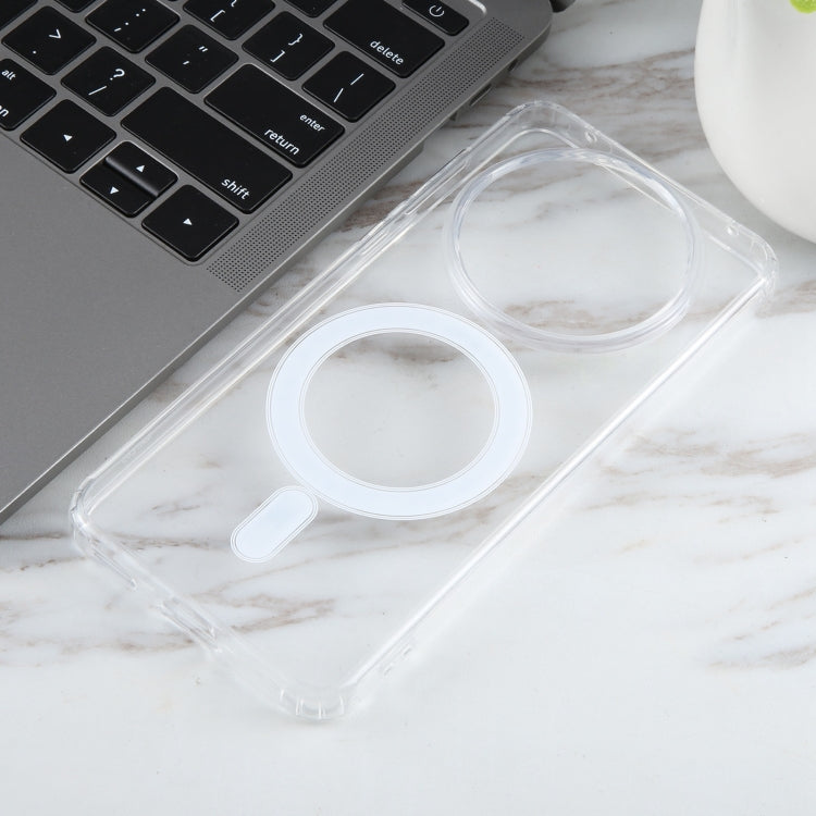 For Huawei Mate 60 MagSafe Clear Acrylic PC +TPU Phone Case(Transparent) - Huawei Cases by buy2fix | Online Shopping UK | buy2fix