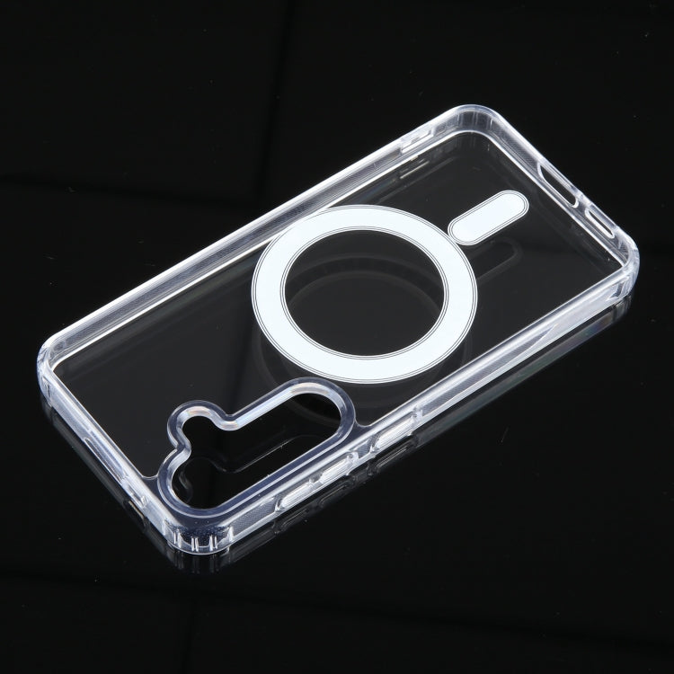 For Samsung Galaxy S24 5G MagSafe Clear Acrylic PC +TPU Phone Case(Transparent) - Galaxy S24 5G Cases by buy2fix | Online Shopping UK | buy2fix