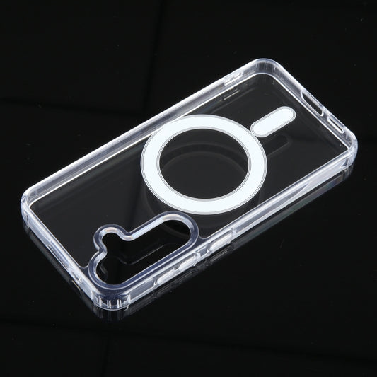 For Samsung Galaxy S24 5G MagSafe Clear Acrylic PC +TPU Phone Case(Transparent) - Galaxy S24 5G Cases by buy2fix | Online Shopping UK | buy2fix