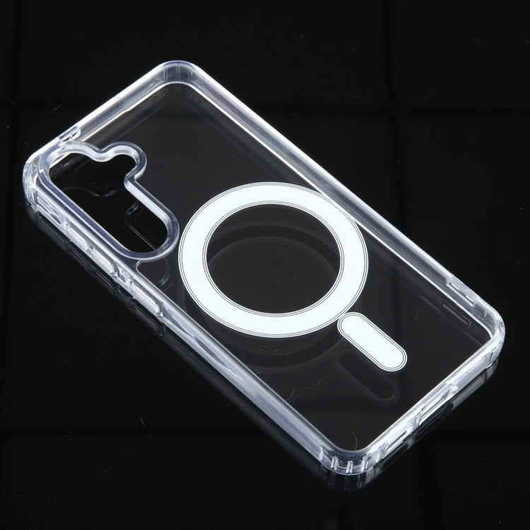 For Samsung Galaxy S24 5G MagSafe Clear Acrylic PC +TPU Phone Case(Transparent) - Galaxy S24 5G Cases by buy2fix | Online Shopping UK | buy2fix