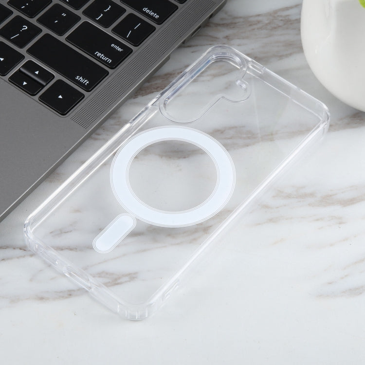 For Samsung Galaxy S24 5G MagSafe Clear Acrylic PC +TPU Phone Case(Transparent) - Galaxy S24 5G Cases by buy2fix | Online Shopping UK | buy2fix