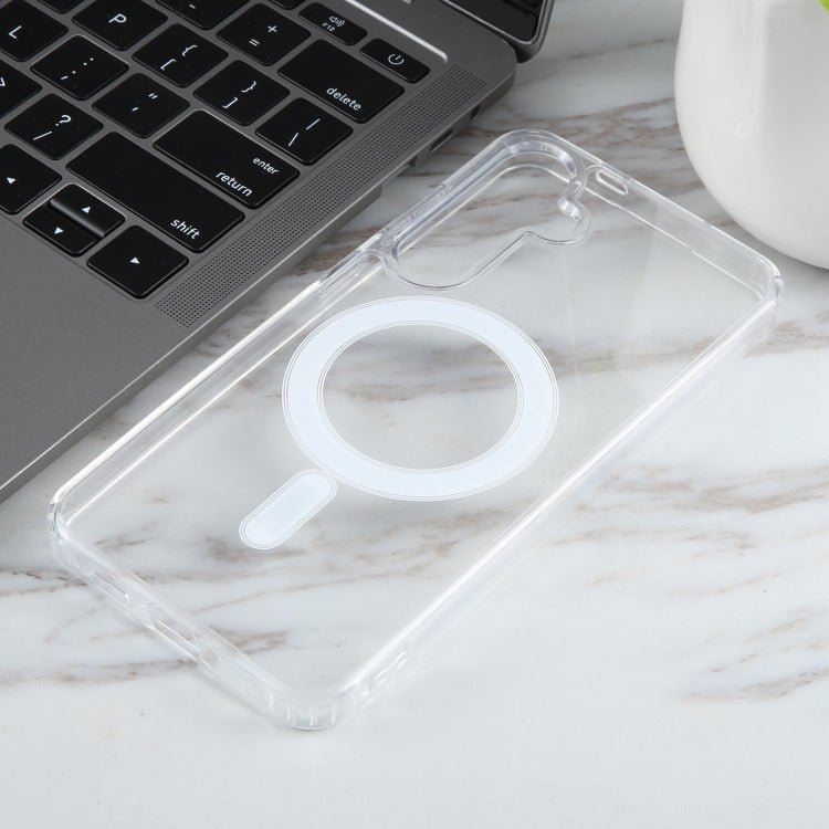 For Samsung Galaxy S24+ 5G MagSafe Clear Acrylic PC +TPU Phone Case(Transparent) - Galaxy S24+ 5G Cases by buy2fix | Online Shopping UK | buy2fix
