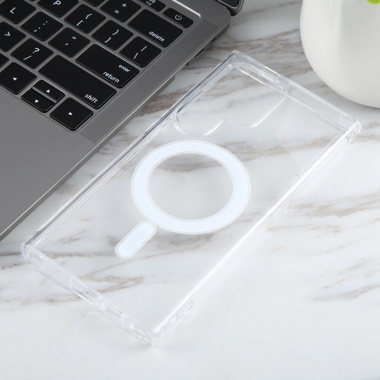 For Samsung Galaxy S24 Ultra 5G MagSafe Clear Acrylic PC +TPU Phone Case(Transparent) - Galaxy S24 Ultra 5G Cases by buy2fix | Online Shopping UK | buy2fix