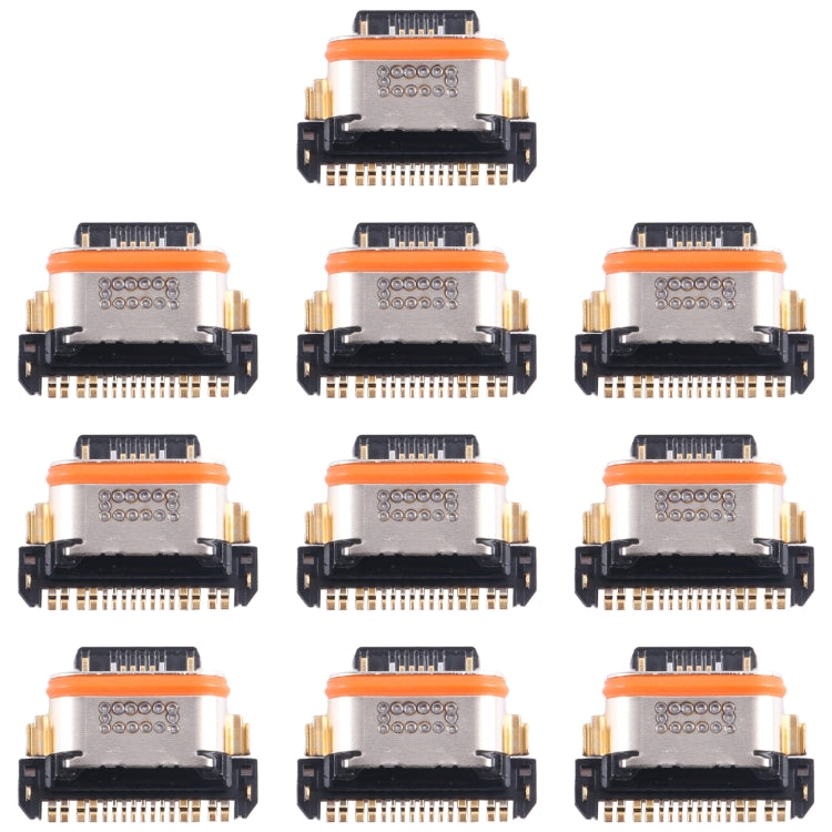 For vivo T1x 10pcs Original Charging Port Connector - Single Tail Connector by buy2fix | Online Shopping UK | buy2fix