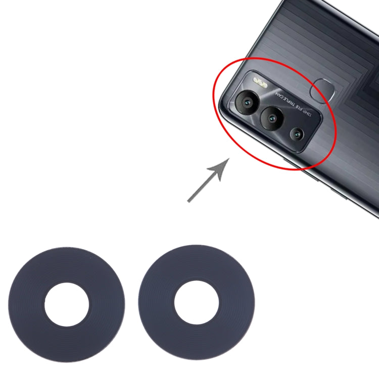 For Infinix Hot 12i X6819 10set Back Camera Lens - Camera Parts by buy2fix | Online Shopping UK | buy2fix