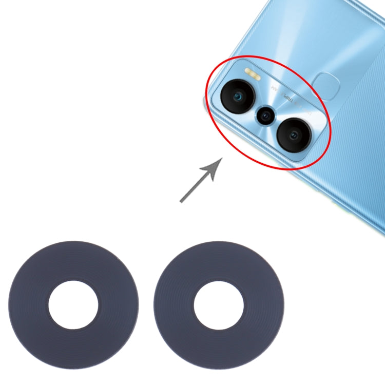 For Infinix Hot 20i X665 10set Back Camera Lens - Camera Parts by buy2fix | Online Shopping UK | buy2fix