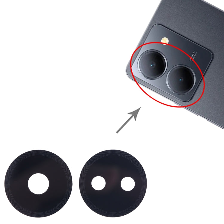 For vivo Y78 5G 10set Back Camera Lens - Camera Parts by buy2fix | Online Shopping UK | buy2fix