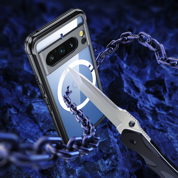 For Google Pixel 8 Pro Life Waterproof MagSafe Phone Case(Blue) - Google Cases by buy2fix | Online Shopping UK | buy2fix