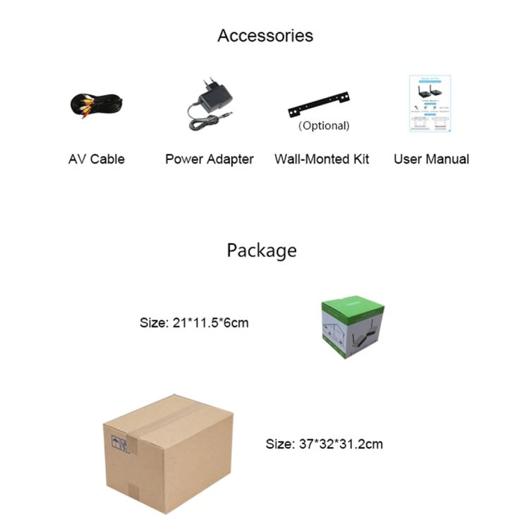 Measy AV230-2 2.4GHz Set-top Box Wireless Audio / Video Transmitter + 2 Receiver, Transmission Distance: 300m, UK Plug, with IR Extension Function by Measy