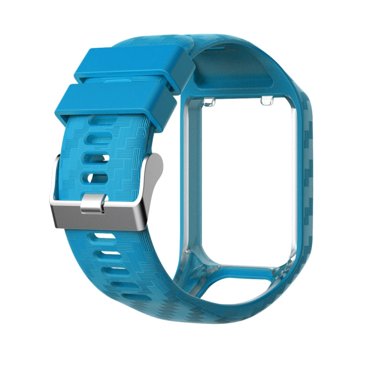 For Tomtom 2 / 3 Radium Carving Texture Watch Band(Sky Blue) - Watch Bands by buy2fix | Online Shopping UK | buy2fix