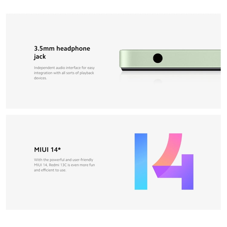 Xiaomi Redmi 13C 5G, 6GB+128GB, 6.74 inch MIUI 14 MediaTek Dimensity 6100+ Octa Core 2.2GHz, NFC, Network: 5G, Not Support Google Play(Startrail Silver) by Xiaomi